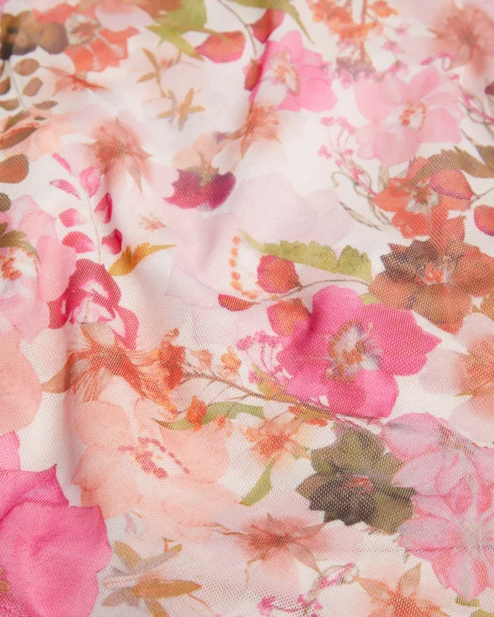 Women MILDRD 8211 Floral Gathered Detail Mesh Mini Dress Pink Ted Baker Dresses Women MILDRD 8211 Floral Gathered Detail Mesh Mini Dress Pink Ted Baker Dresses