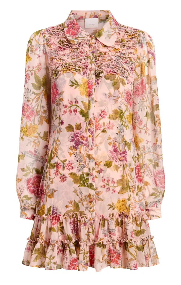 Women Mini Cinq Sept Barnes Dress Soft Pink Multi
