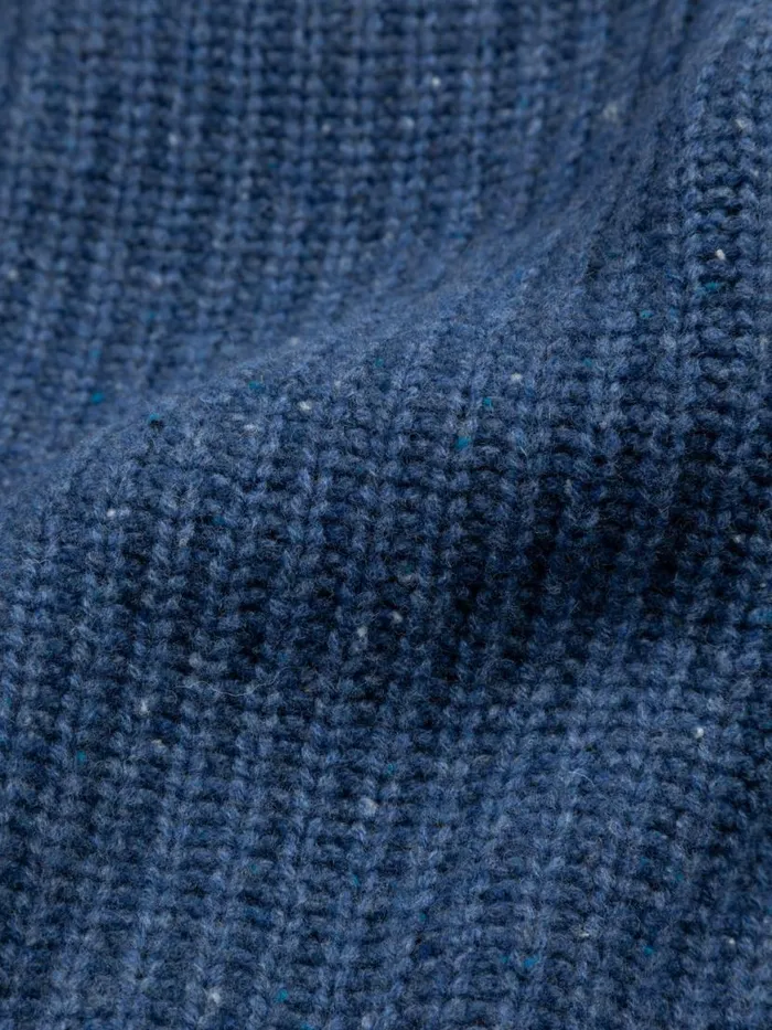 Women Mora Crew Neck Cardigan Denim Finisterre Knitwear