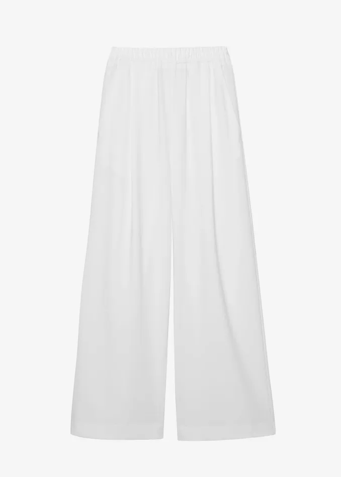 Women Neva Wide Trousers 8211 White The Frankie Shop Bottoms