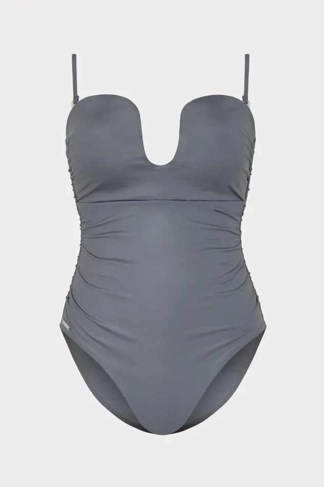 Women One Piece Swimsuits Milly Ragatta One Piece Grey