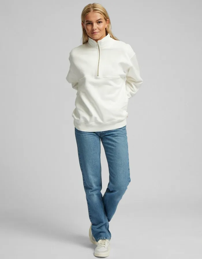 Women Organic Quarter Zip Cherry Blossom Colorful Standard Quarter Zips