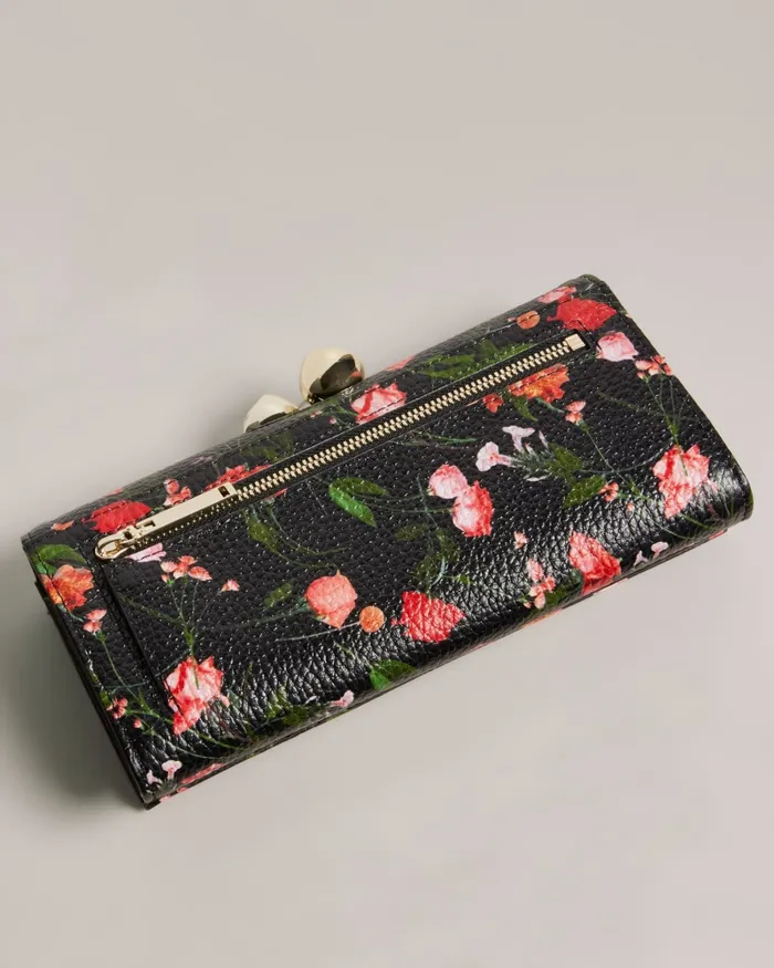 Women OTILINE 8211 Floral Print Bobble Purse Black Ted Baker Purses and Cardholders Women OTILINE 8211 Floral Print Bobble Purse Black Ted Baker Purses and Cardholders
