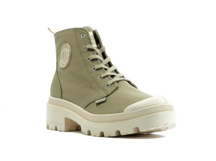 Women PALLABASE TWILL Dune PALLADIUM Boots Women PALLABASE TWILL Dune PALLADIUM Boots