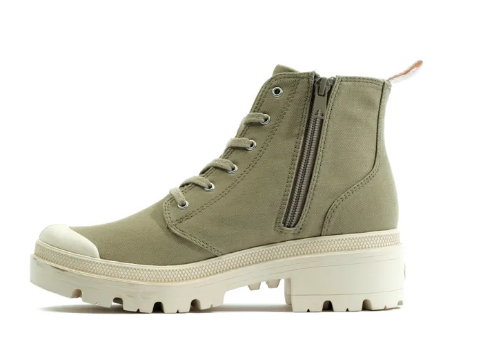 Women PALLABASE TWILL Dune PALLADIUM Boots Women PALLABASE TWILL Dune PALLADIUM Boots
