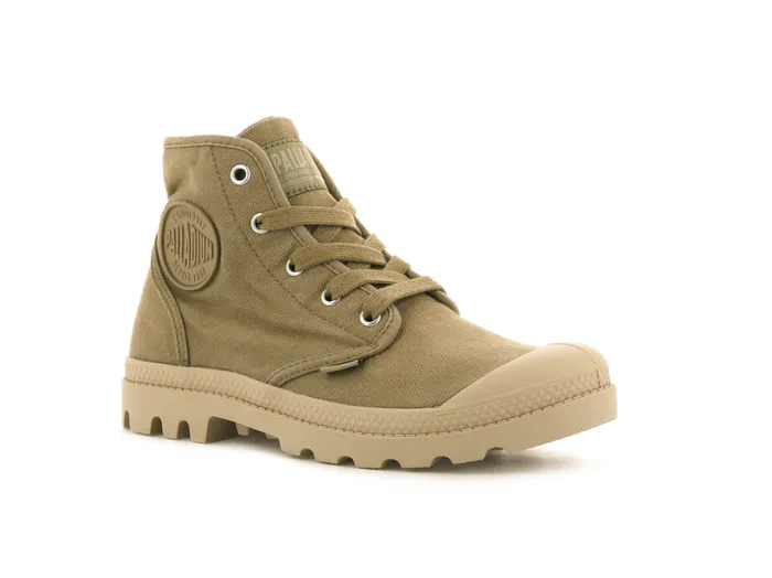 Women PAMPA HI Olive PALLADIUM Boots Women PAMPA HI Olive PALLADIUM Boots