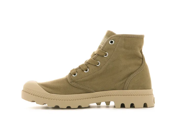 Women PAMPA HI Olive PALLADIUM Boots Women PAMPA HI Olive PALLADIUM Boots