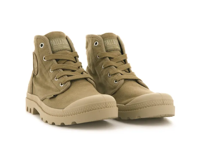 Women PAMPA HI Olive PALLADIUM Boots Women PAMPA HI Olive PALLADIUM Boots