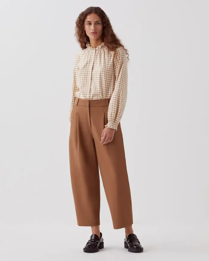 Women Peggy 8211 Carrot Trousers Toasted Coconut Comptoir Des Cotonniers Trousers