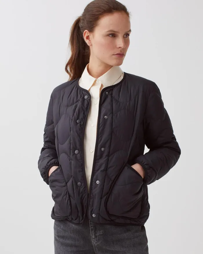 Women Plume 8211 LongSleeve Down Jacket Black Beauty Comptoir Des Cotonniers Coats and Jackets