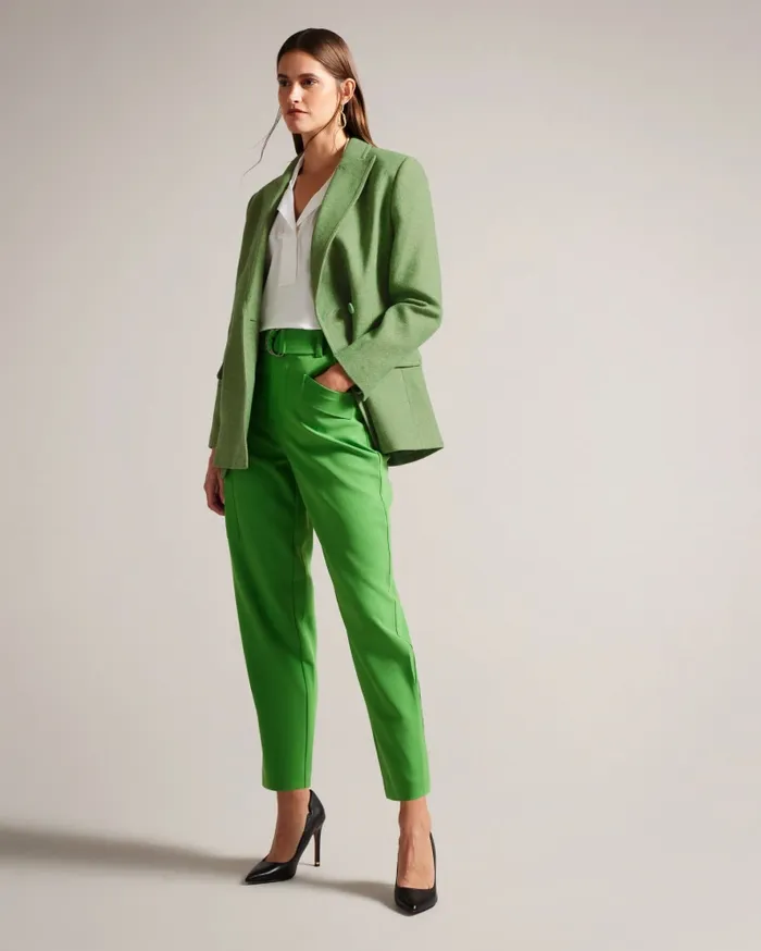 Women RACHILL 8211 Oversized Double Breasted Blazer Coat Medium Green Ted Baker Coats and Jackets Women RACHILL 8211 Oversized Double Breasted Blazer Coat Medium Green Ted Baker Coats and Jackets