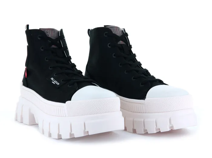 Women REVOLT HI TX Black Marshmallow PALLADIUM Boots Women REVOLT HI TX Black Marshmallow PALLADIUM Boots