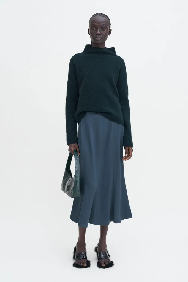 Women Satin Skirt Dawn Blue Filippa K Skirts