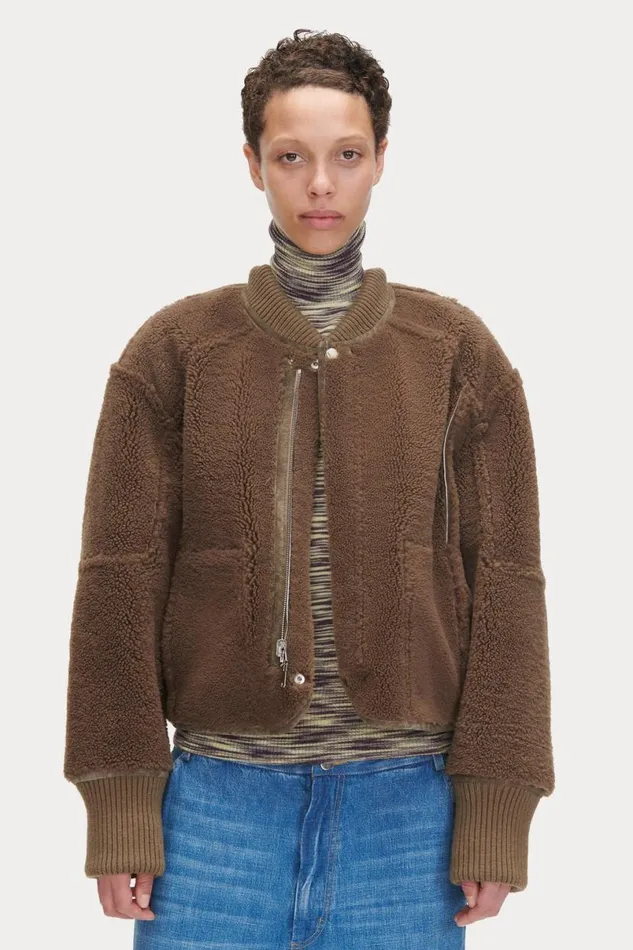 Women Scarves Hats Rachel Comey Shearling Beanie Olive Women Scarves Hats Rachel Comey Shearling Beanie Olive