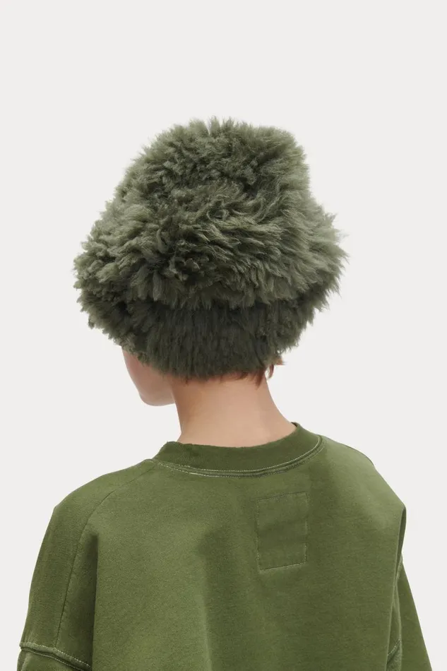 Women Scarves Hats Rachel Comey Shearling Beanie Olive Women Scarves Hats Rachel Comey Shearling Beanie Olive