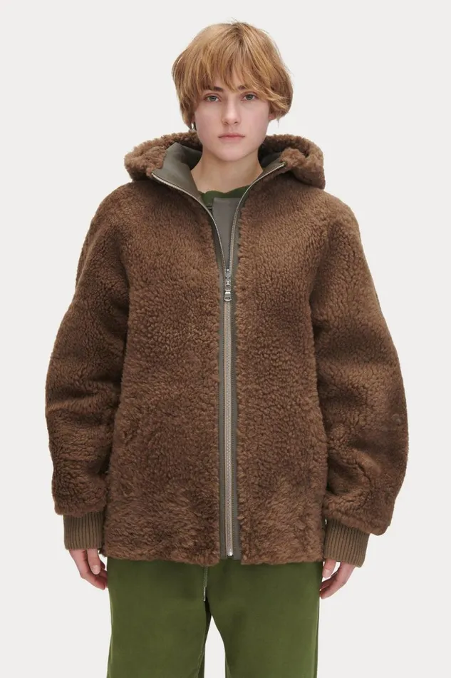 Women Scarves Hats Rachel Comey Shearling Beanie Olive Women Scarves Hats Rachel Comey Shearling Beanie Olive