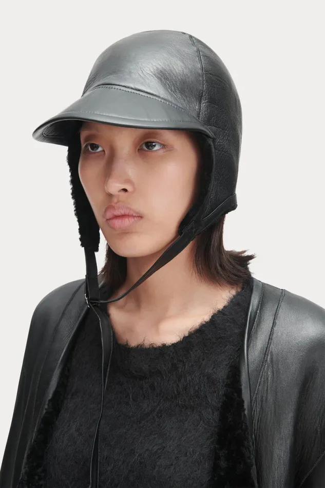 Women Scarves Hats Rachel Comey Shearling Beanie Olive Women Scarves Hats Rachel Comey Shearling Beanie Olive