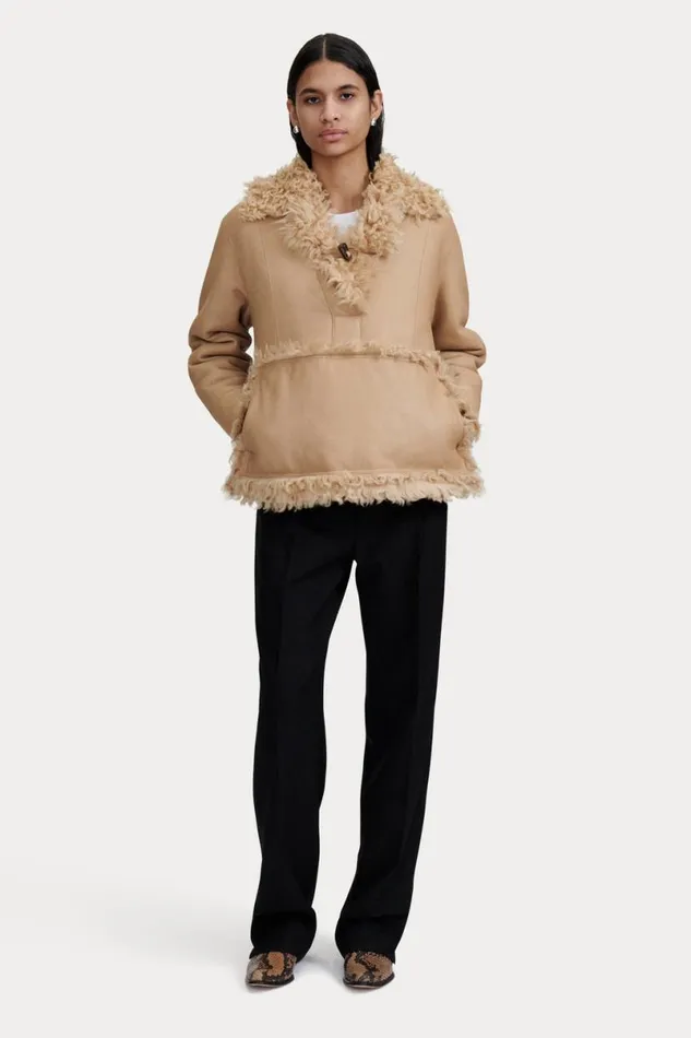 Women Scarves Hats Rachel Comey Shearling Beanie Olive Women Scarves Hats Rachel Comey Shearling Beanie Olive