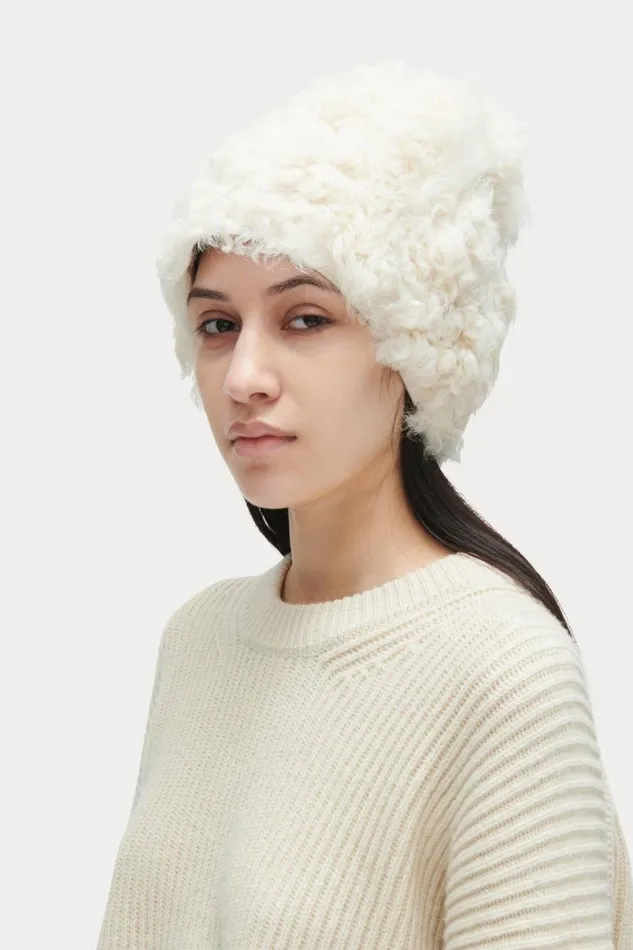 Women Scarves Hats Rachel Comey Shearling Beanie Olive Women Scarves Hats Rachel Comey Shearling Beanie Olive
