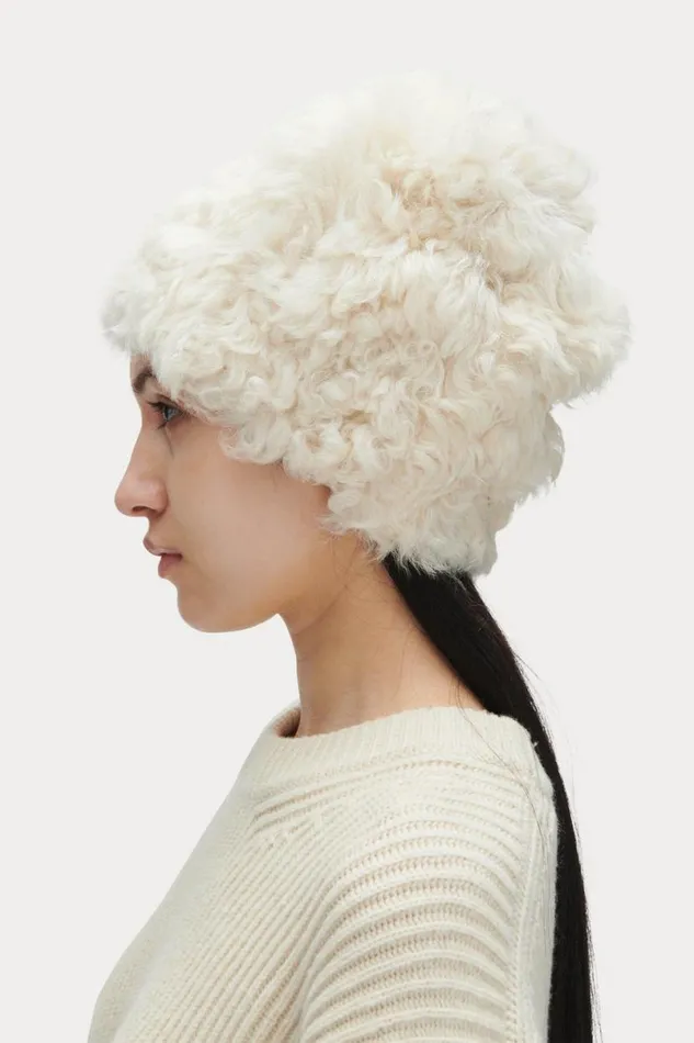 Women Scarves Hats Rachel Comey Shearling Beanie Olive Women Scarves Hats Rachel Comey Shearling Beanie Olive