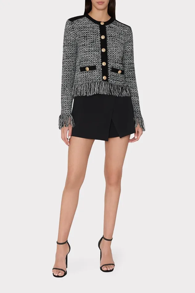 Women Skirts Milly Evalyn Crepe Skort Black Women Skirts Milly Evalyn Crepe Skort Black