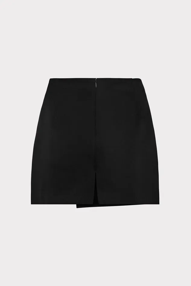 Women Skirts Milly Evalyn Crepe Skort Black Women Skirts Milly Evalyn Crepe Skort Black
