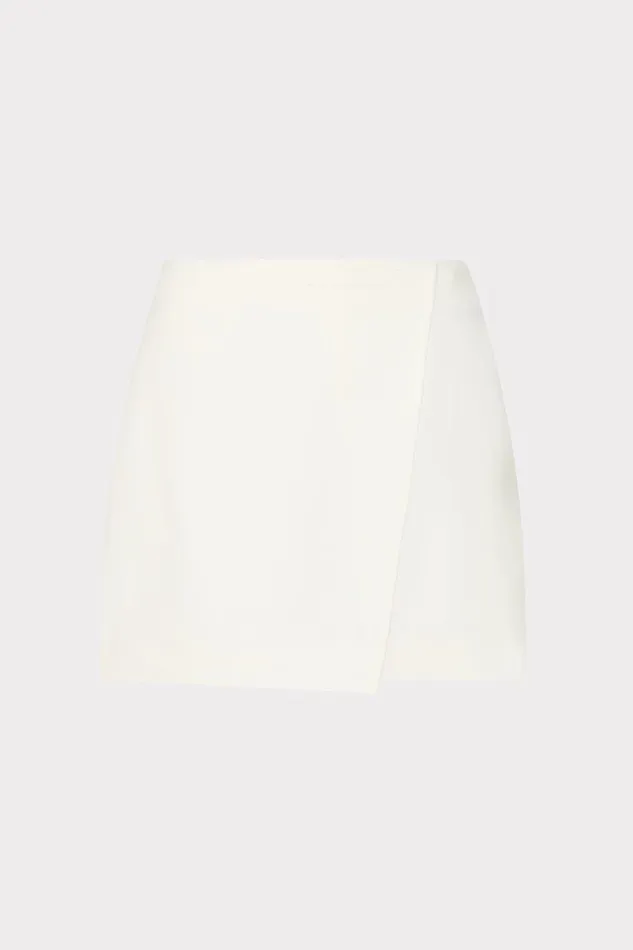 Women Skirts Milly Evalyn Crepe Skort White