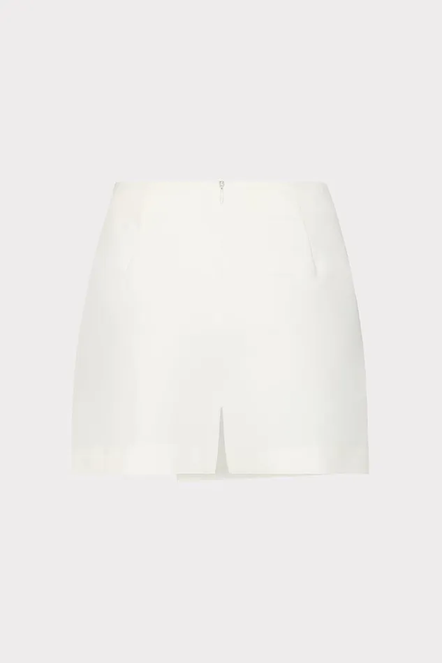 Women Skirts Milly Evalyn Crepe Skort White Women Skirts Milly Evalyn Crepe Skort White