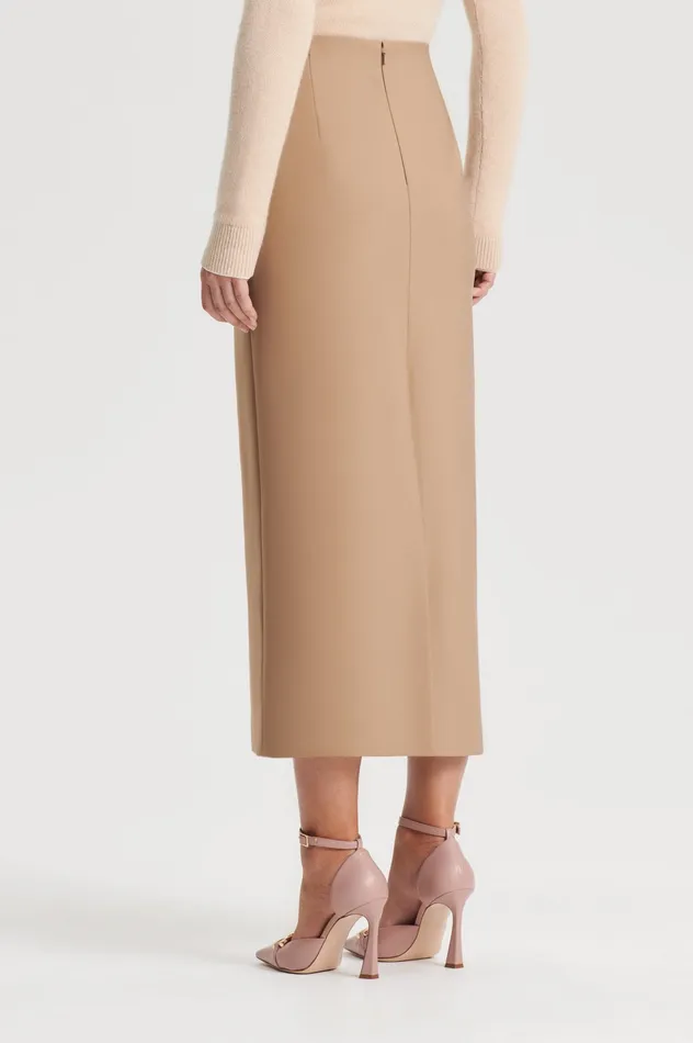 Women Skirts Scanlan Theodore MILANO PENCIL SKIRT CAMEL Women Skirts Scanlan Theodore MILANO PENCIL SKIRT CAMEL