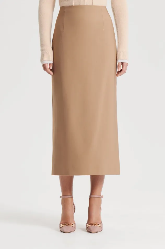 Women Skirts Scanlan Theodore MILANO PENCIL SKIRT CAMEL Women Skirts Scanlan Theodore MILANO PENCIL SKIRT CAMEL