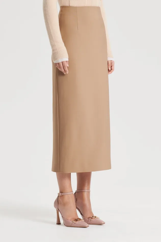Women Skirts Scanlan Theodore MILANO PENCIL SKIRT CAMEL Women Skirts Scanlan Theodore MILANO PENCIL SKIRT CAMEL