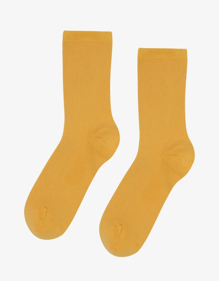 Women Socks Colorfulstandard Women Classic Organic Sock 8211 Burned Yellow