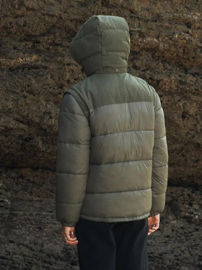 Women Stratos Modular Jacket Olive Finisterre Jackets Coats and Gilets