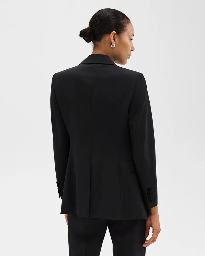 Women Suits Theory Etiennette Blazer In Good Wool Black