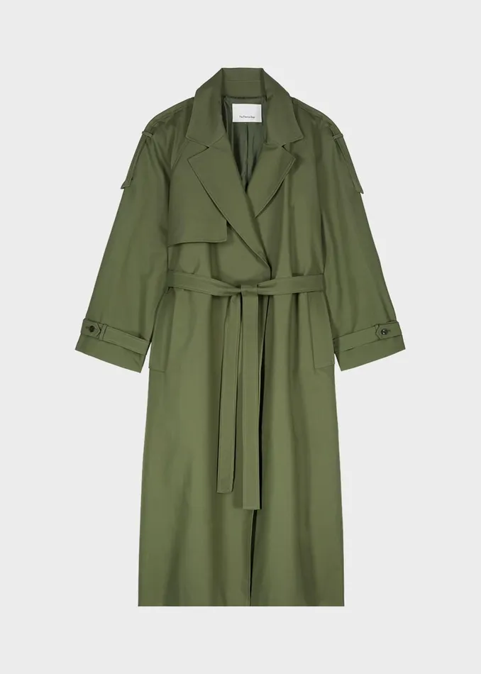 Women Suzanne Trench Coat 8211 Olive The Frankie Shop Outerwear