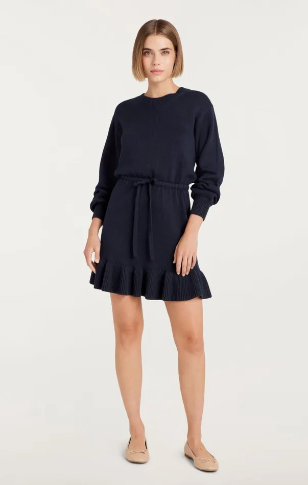 Women Sweaters and Knits Cinq Sept Kiana Dress Navy