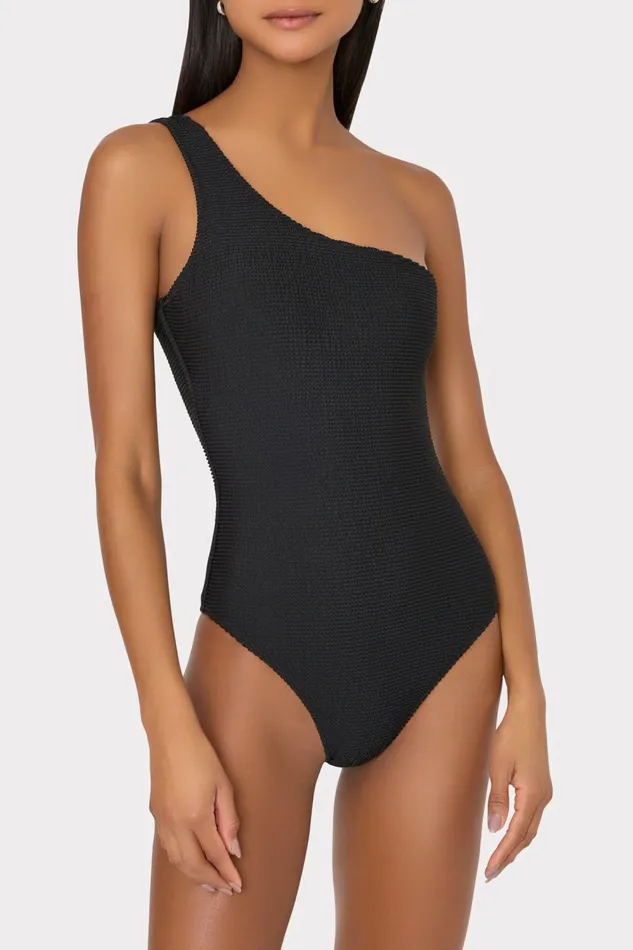 Women Swim and Coverups Milly Joni One Shoulder One Piece Black Women Swim and Coverups Milly Joni One Shoulder One Piece Black