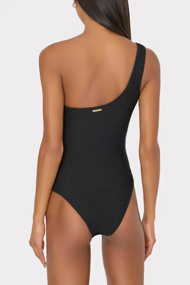 Women Swim and Coverups Milly Joni One Shoulder One Piece Black Women Swim and Coverups Milly Joni One Shoulder One Piece Black