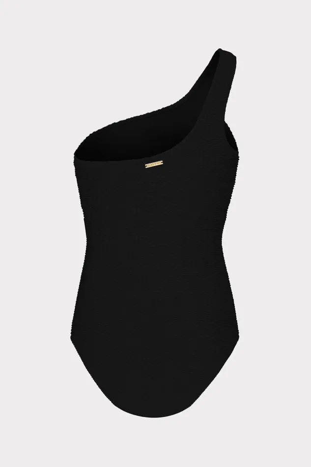 Women Swim and Coverups Milly Joni One Shoulder One Piece Black Women Swim and Coverups Milly Joni One Shoulder One Piece Black