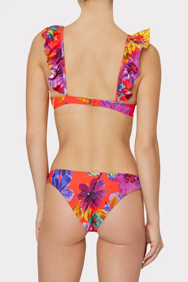 Women Swim and Coverups Milly Margot Bikini Bottom Red Multi Women Swim and Coverups Milly Margot Bikini Bottom Red Multi