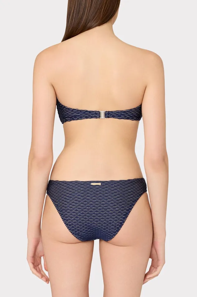 Women Swim and Coverups Milly Margot Textured Waves Bikini Bottom Navy Women Swim and Coverups Milly Margot Textured Waves Bikini Bottom Navy