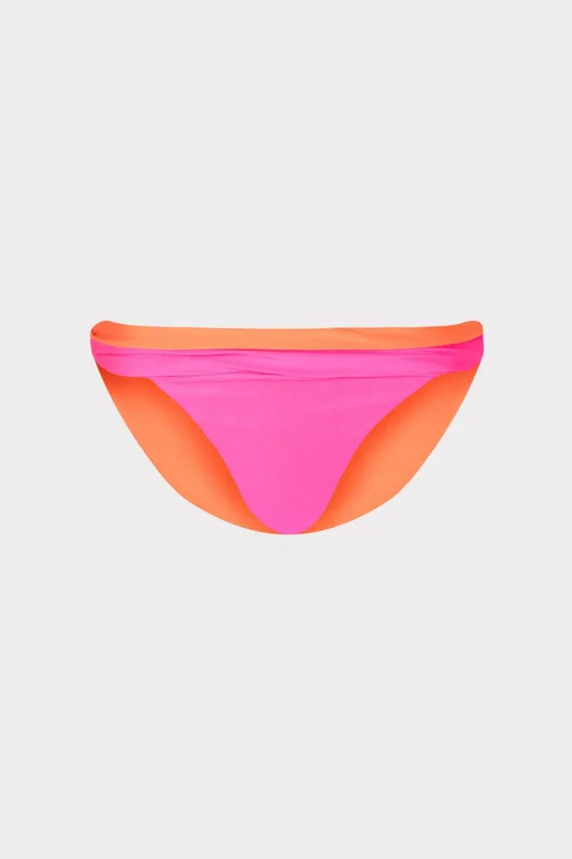 Women Swim and Coverups Milly Scala Reversible Bikini Bottom Pinkorange