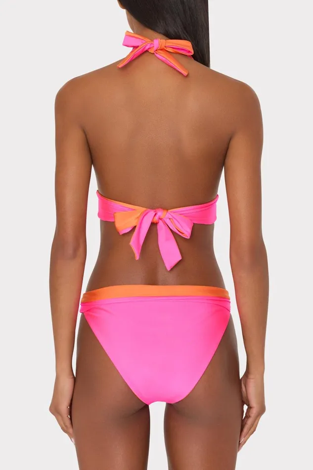 Women Swim and Coverups Milly Scala Reversible Bikini Bottom Pinkorange Women Swim and Coverups Milly Scala Reversible Bikini Bottom Pinkorange