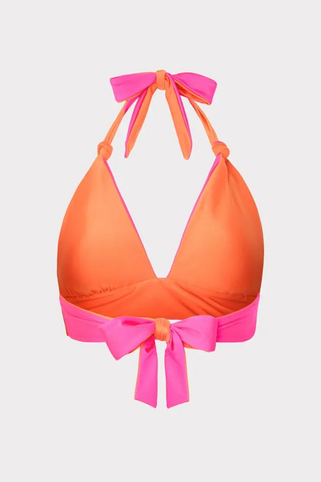 Women Swim and Coverups Milly Scala Reversible Bikini Top Pinkorange Women Swim and Coverups Milly Scala Reversible Bikini Top Pinkorange