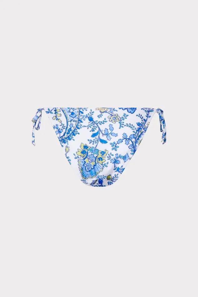 Women Swim and Coverups Milly Sketched Paisley Millie String Bikini Bottom Blue Multi Women Swim and Coverups Milly Sketched Paisley Millie String Bikini Bottom Blue Multi