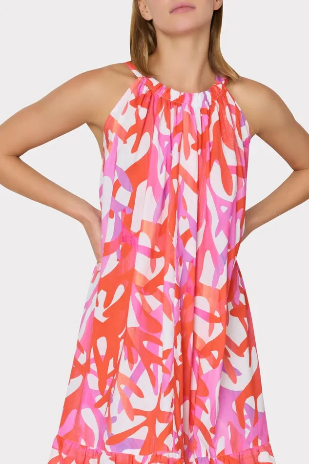 Women Swim and Coverups Milly Under The Sea Halter Maxi CoverUp Dress Pink Multi Women Swim and Coverups Milly Under The Sea Halter Maxi CoverUp Dress Pink Multi