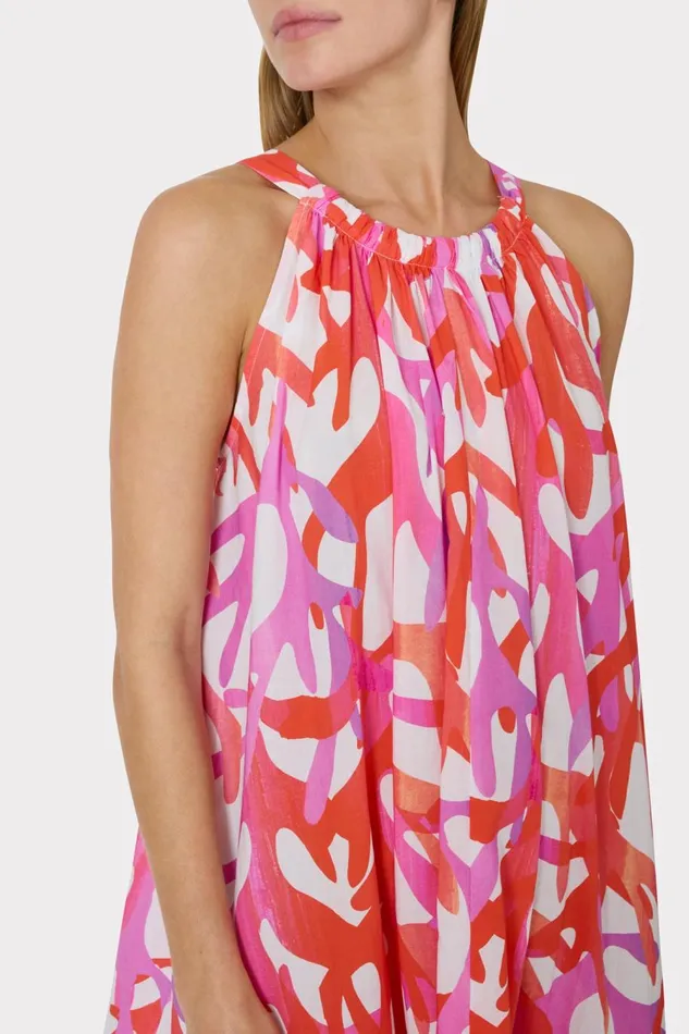Women Swim and Coverups Milly Under The Sea Halter Maxi CoverUp Dress Pink Multi Women Swim and Coverups Milly Under The Sea Halter Maxi CoverUp Dress Pink Multi