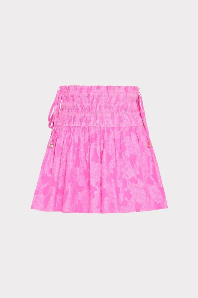 Women Swim and Coverups Milly Wendy Lurex Jacquard Shorts Pink