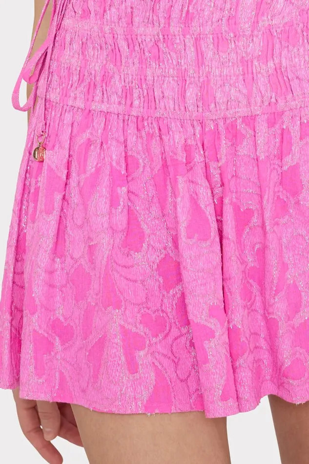 Women Swim and Coverups Milly Wendy Lurex Jacquard Shorts Pink Women Swim and Coverups Milly Wendy Lurex Jacquard Shorts Pink