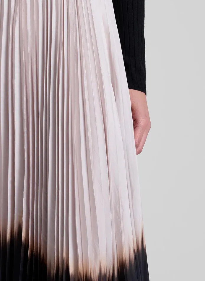 Women Tatum Pleated Midi Skirt Oysterblack ALC Skirts